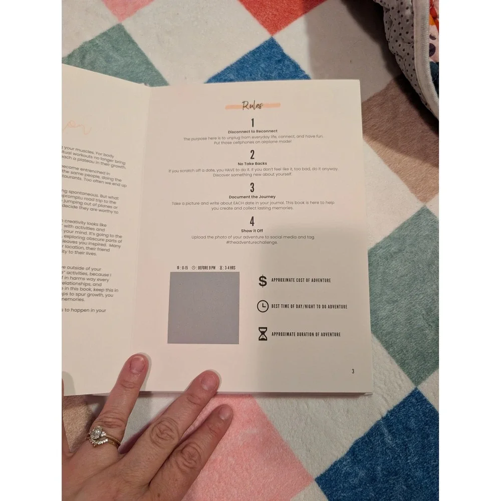 The Adventure Challenge Couples Edition Scratch Off Date Night Book Hardcover